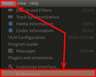 VLC proxy configuration